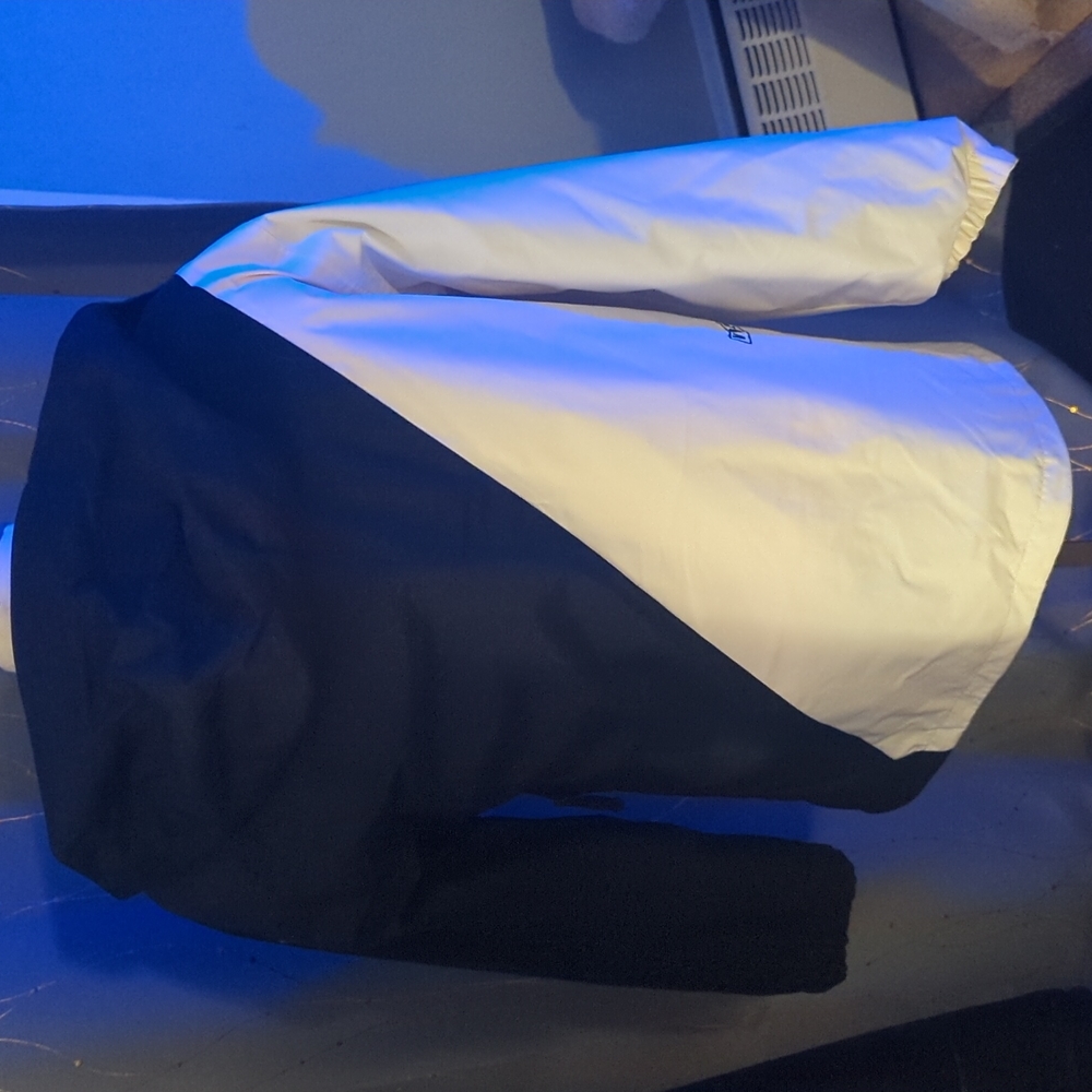 Black and white volcom coat
